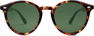 SOJOS Retro Round Polarized Sunglasses for Women Men Classic Vintage Sunnies SJ2069