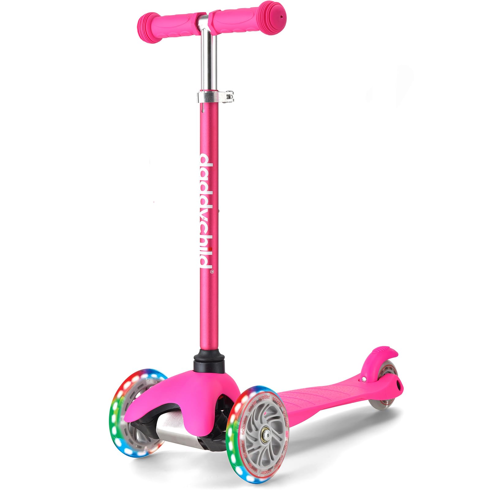 3-Wheel Kick Scooter for Kids Ages 3-8 - Lean-to-Steer Toddler Scooter with Extr