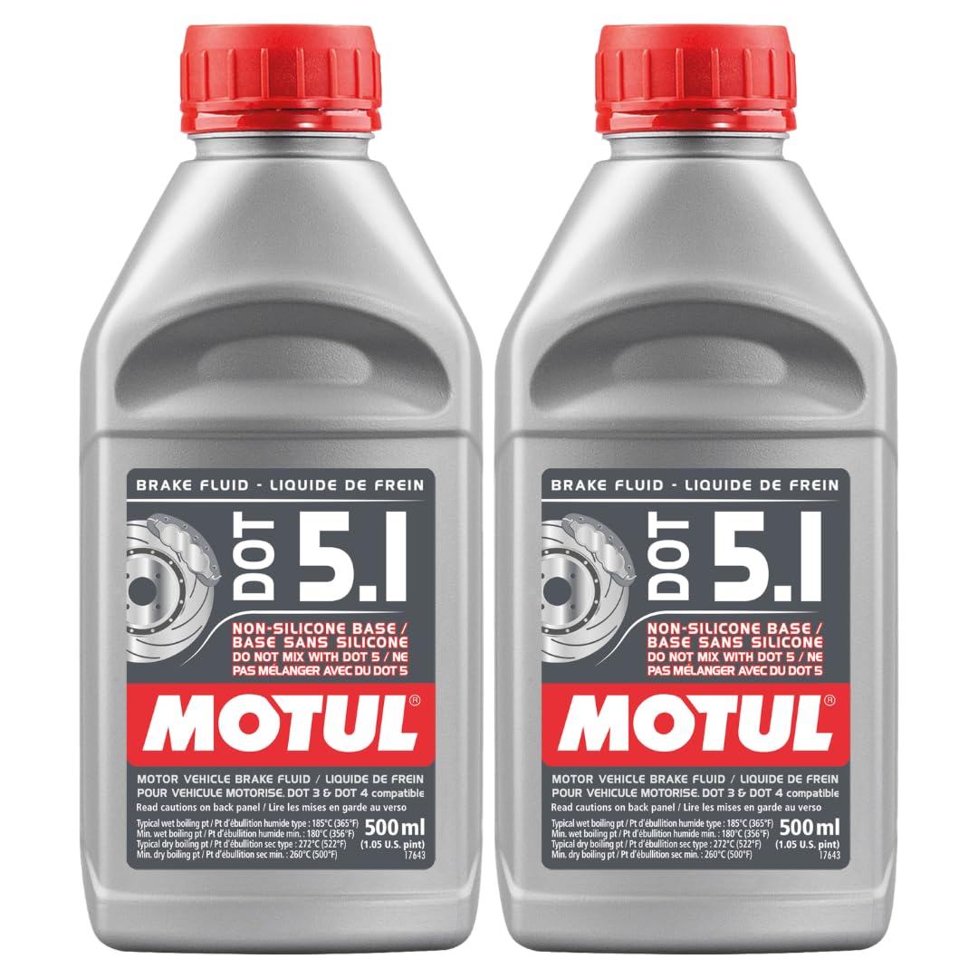 Motul DOT 5.1 Synthetic Brake Fluid – High Performance Non-Silicone Fluid for AB