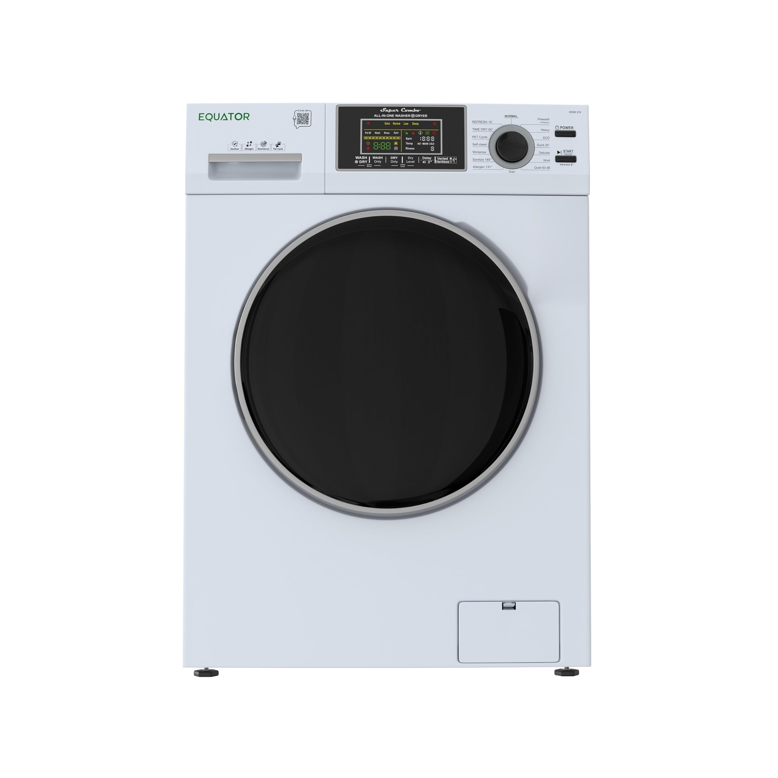 Equator 2.5 cu.ft. Convertible Combo Washer Dryer VENTED/VENTLESS 1400RPM 110V