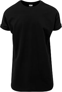 URBAN CLASSICS Men's Short Sleeve T-Shirt Long Tee Relaxed Look Cotton Round Neck Various Colours Available Sizes XS - 5XL