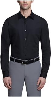 Van Heusen Slim Fit Shirt in Poplin Solid Colour Cheap Formal Hem Poplin Solid Color Elegant Shirt for Men (Pack of 1)