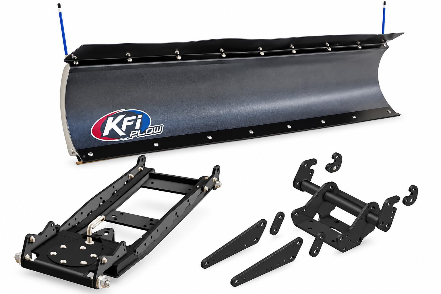 KFI UTV 72" Snow Plow Kit for 2024-2026 Ranger XD 1500. Includes 72" Pro Poly Bl