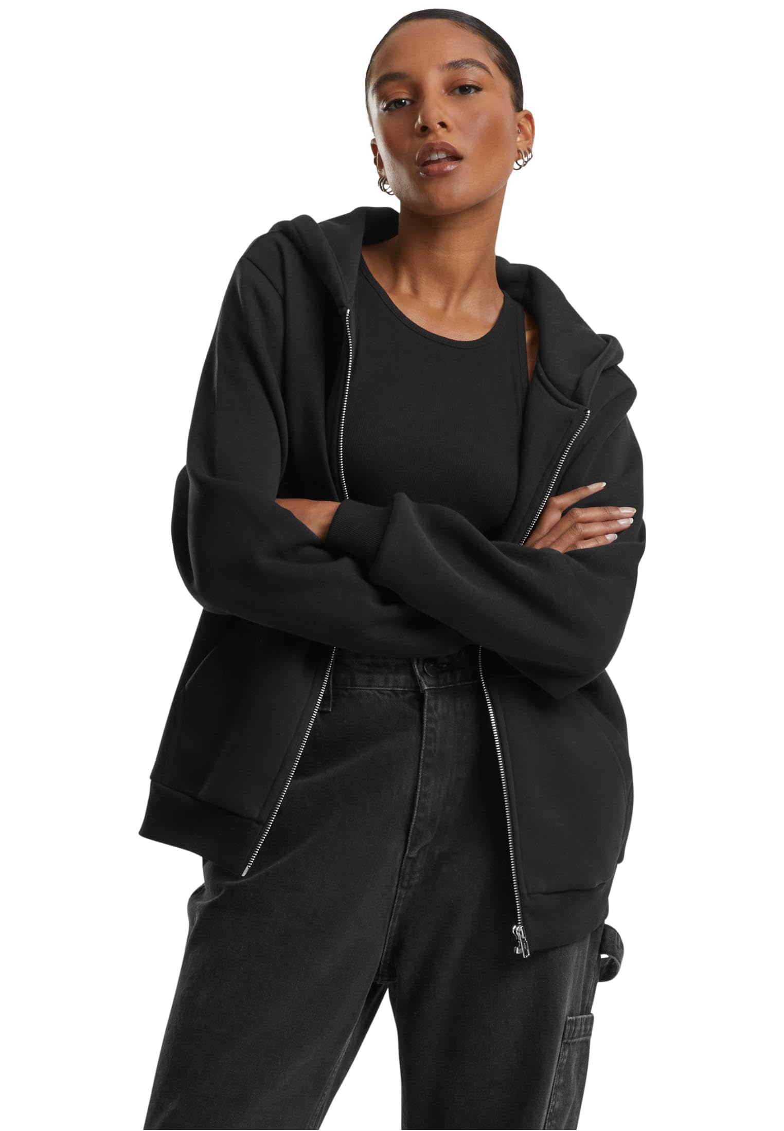 Urban Classics Men's Fluffy Full Zip Sweatshirt Sweatshirt (pack of 1)