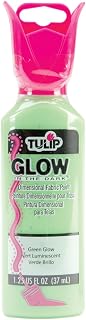 Tulip Dimensional Fabric Paint 1-1/4 Ounces-Glow In The Dark-Green