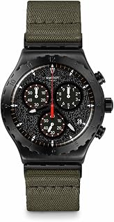 Swatch I New Chrono Unisex Watch Casual Polymer Black Quartz Waterproof By The Bonfire