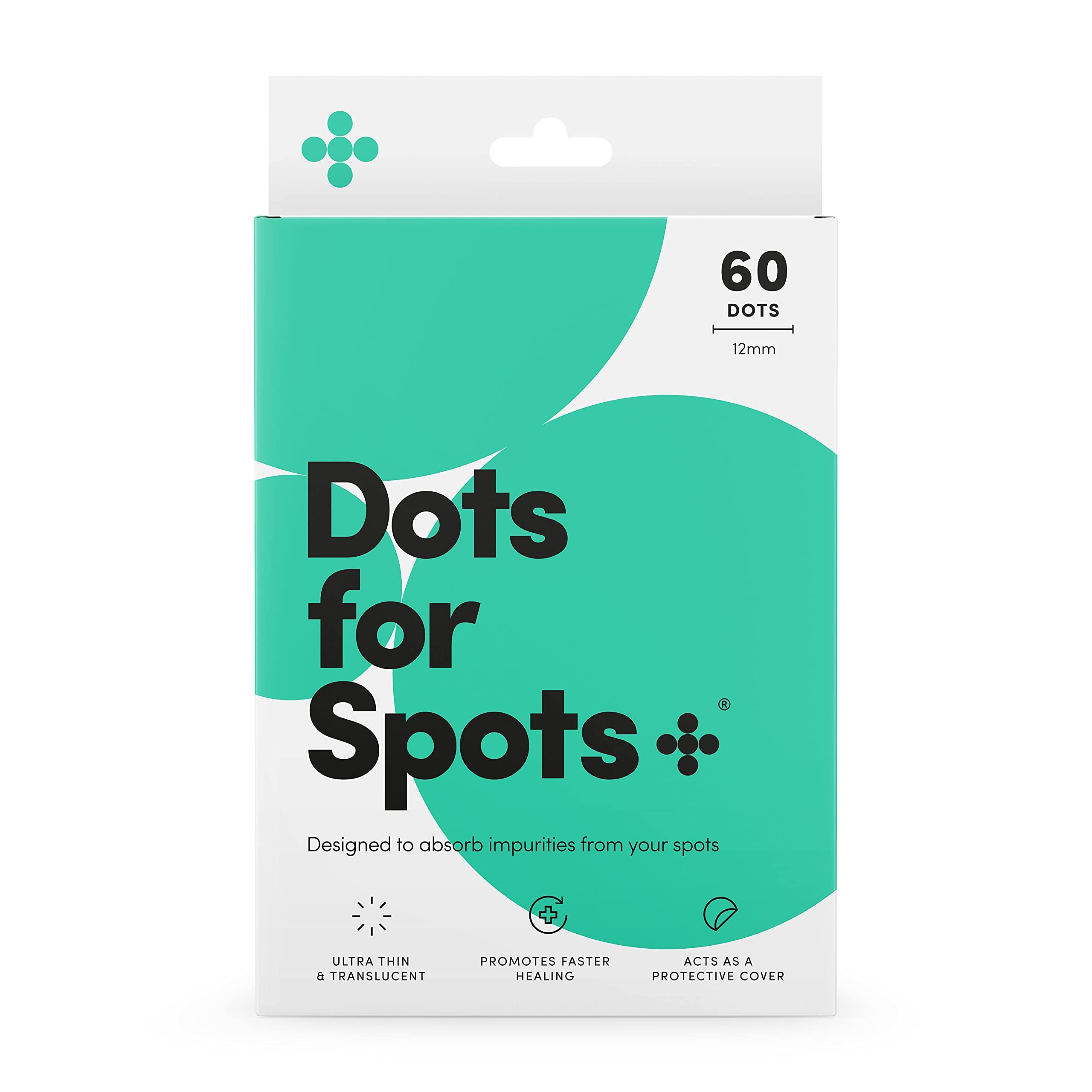 Dots for Spots Patches - Pack of 60 Translucent Hydrocolloid Spot Patch Spot Tre