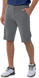 33,000ft Mens Golf Shorts Dry Fit 11 Inches Lightweight Quick Dry Stretch Casual Bermuda Shorts with Pockets for Golf Travel Wroking