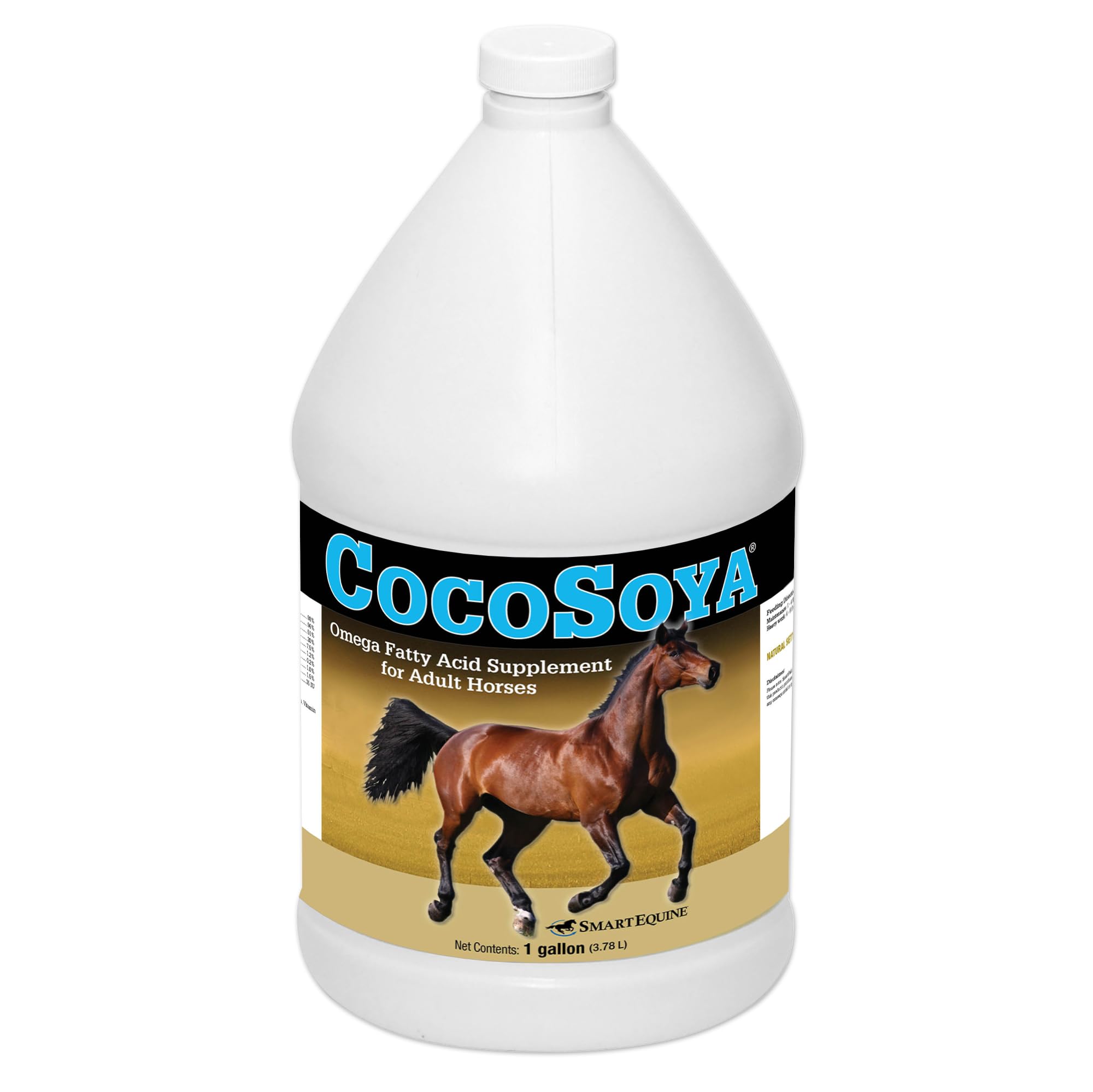 SmartPak CocoSoya Oil, 1 Gallon, 32 Servings | Oil for Skin and Coat | Soybean a