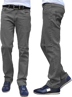 Men's Slim Fit Jeans, Classic Straight Leg Denim Trousers, Comfortable Casual Jeans for Work, Travel, Weekend Wear, Smart Casual Style & Everyday Casual Use