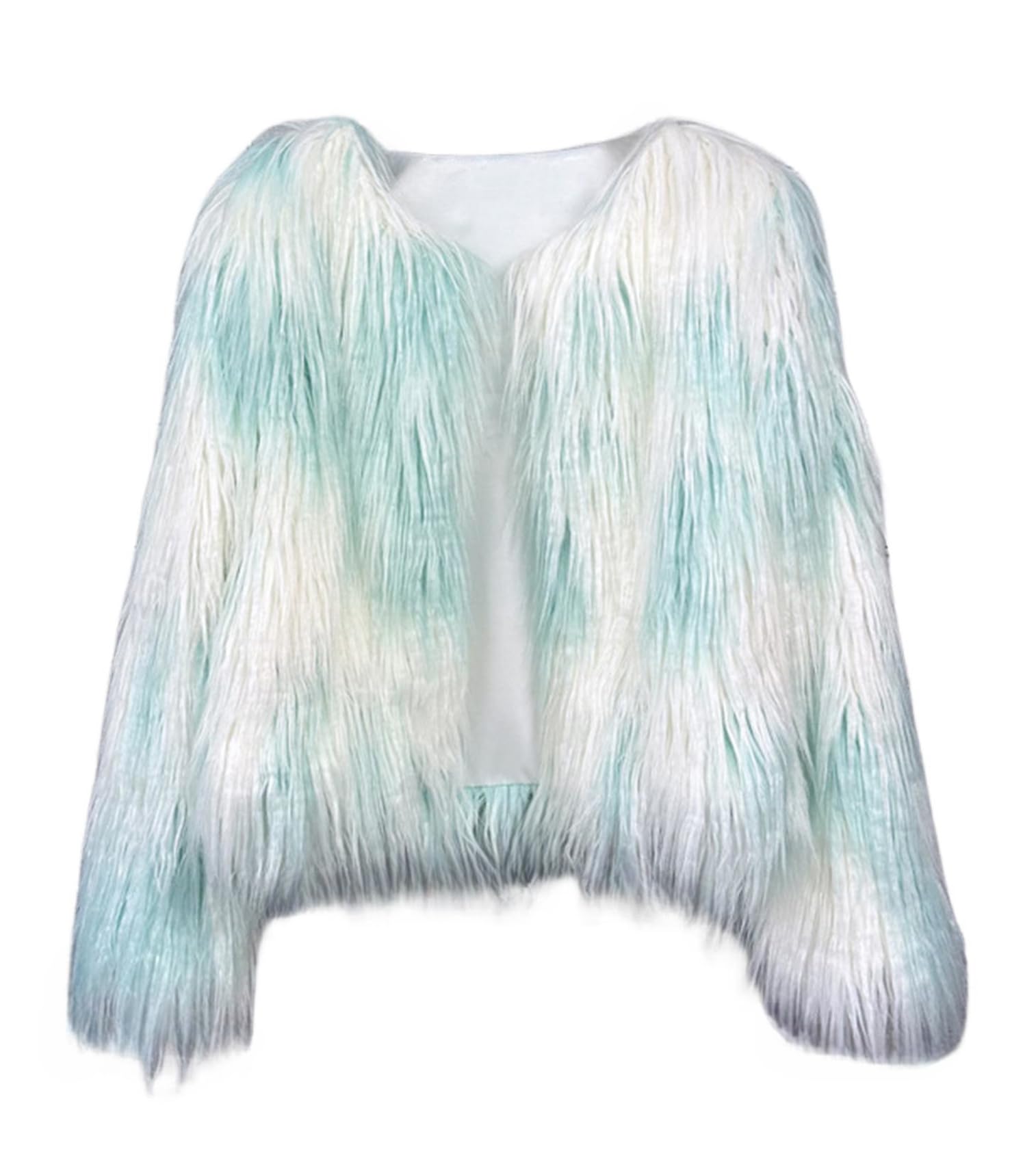 Spring Winter Fluffy Faux Fur Coat Women's Shaggy Jacket Outwear