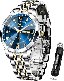 OLEVS Men Waterproof Luminous Automatic Date Minimalist Analog Quartz Watch