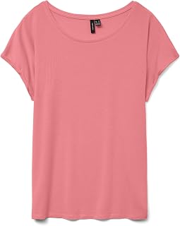 VERO MODA Vmava Plain SS Top Jrs Noos Vmava Plain SS Top Jrs Noos Women (Pack of 1)