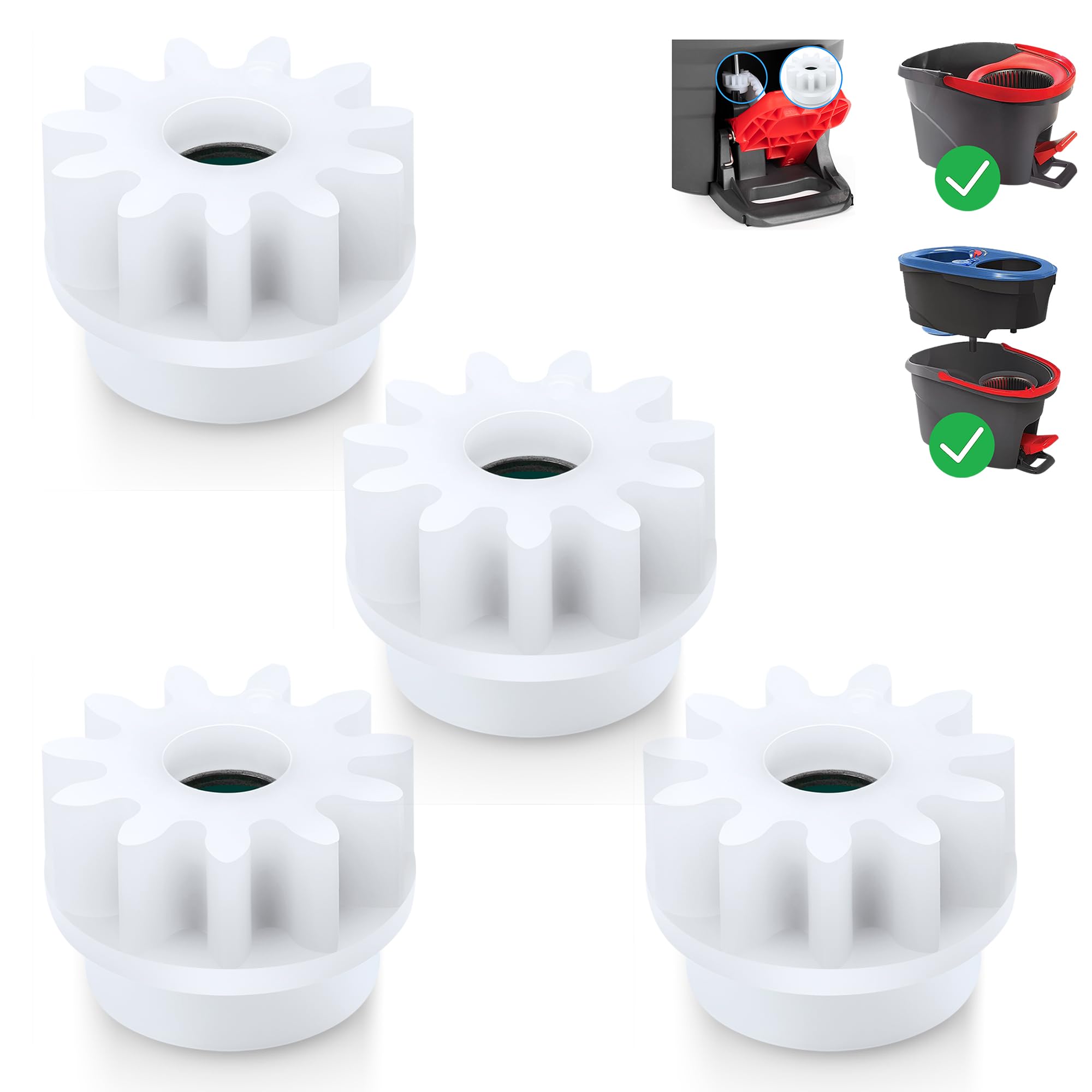 Spin Mop Pedal Bearing Replacement for O-Cedar Bucket Only, Mop Gear Parts | 4 P