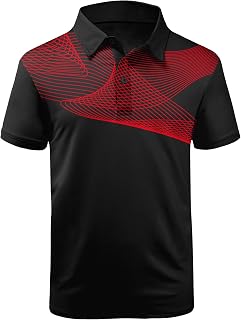 SCODI Men's Golf Polo Short Sleeve Tactical Casual Tennis Polo Shirt