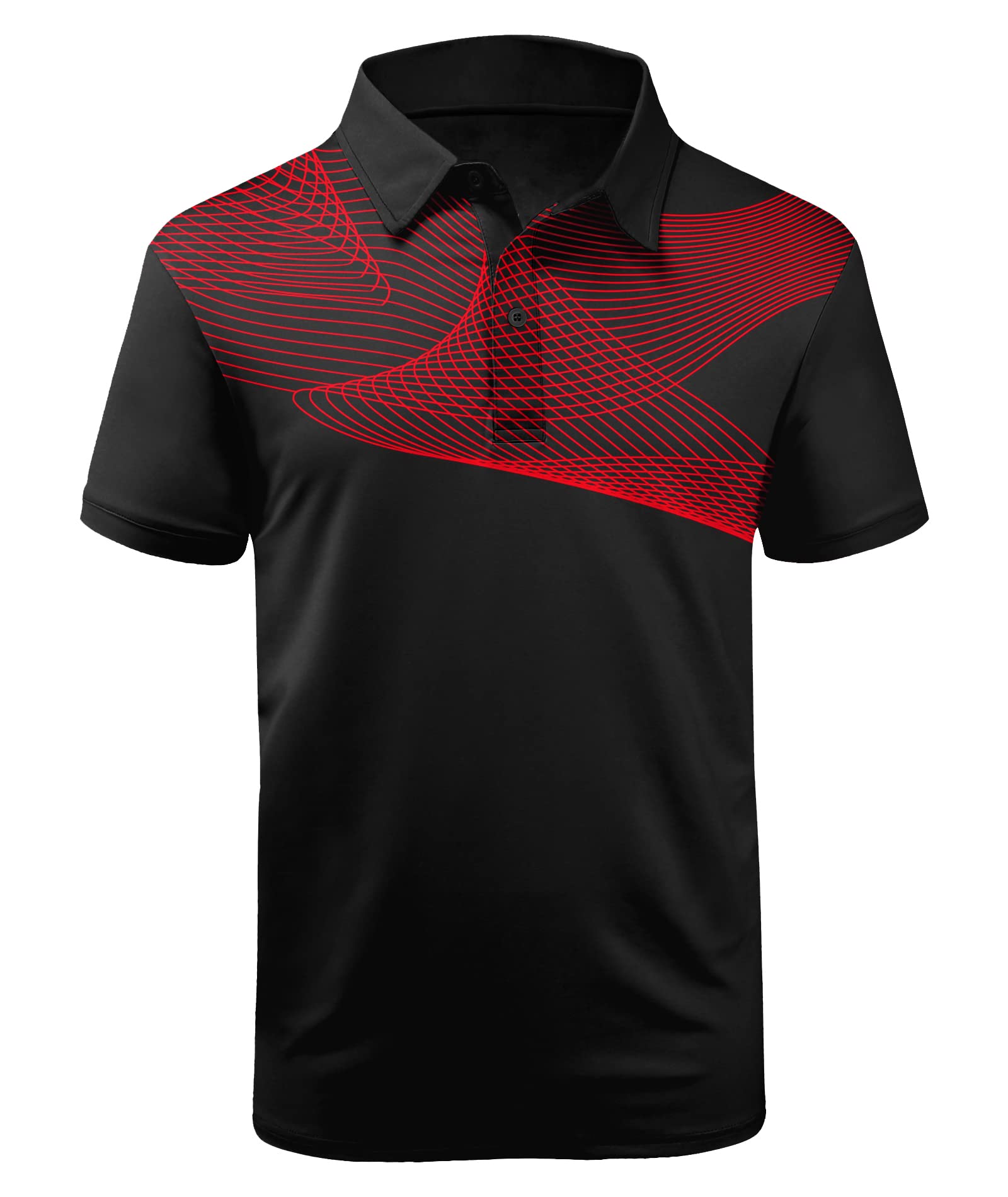 SCODI Men's Golf Polo Short Sleeve Tactical Casual Tennis Polo Shirt