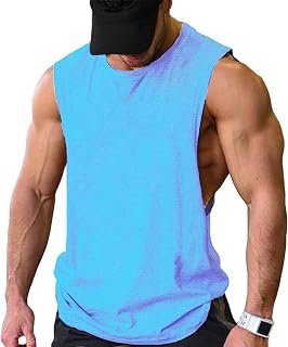 COOFANDY Men Workout Tank Top 2 Pack Gym Bodybuilding Sleeveless T Shirts