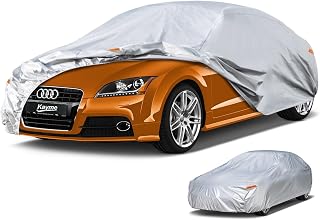 Kayme 6 Layers Car Cover Waterproof Breathable for Coupe, Outdoor Full Cover Rain Sun Dust All Weather Protection, Universal Fit Audi TT, Peugeot 207CC, Mercedes SLK, BMW Z3, Tigra, MGB/MGF/MGR etc.