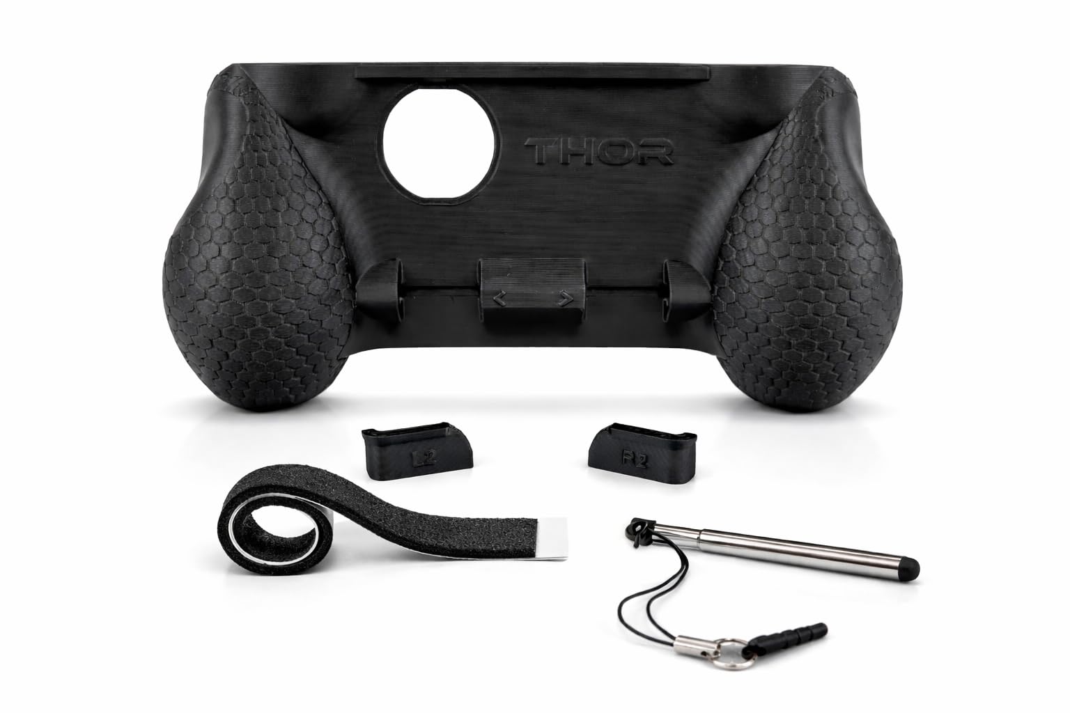 MunnyGrubbers - AYN Thor Compatible Ergonomic Grip with Stylus Holder - Includes