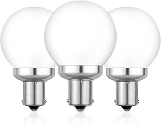 Cheopha 1141 1156 20-99 12V LED RV Vanity Light Bulbs 2W Cool White 3-Pack | BA15S Single Contact Bayonet Base 6000K, for 1141 LED Bulbs RV Light Bulbs Motorhome Marine Boat Interior Bedroom Light Bulb