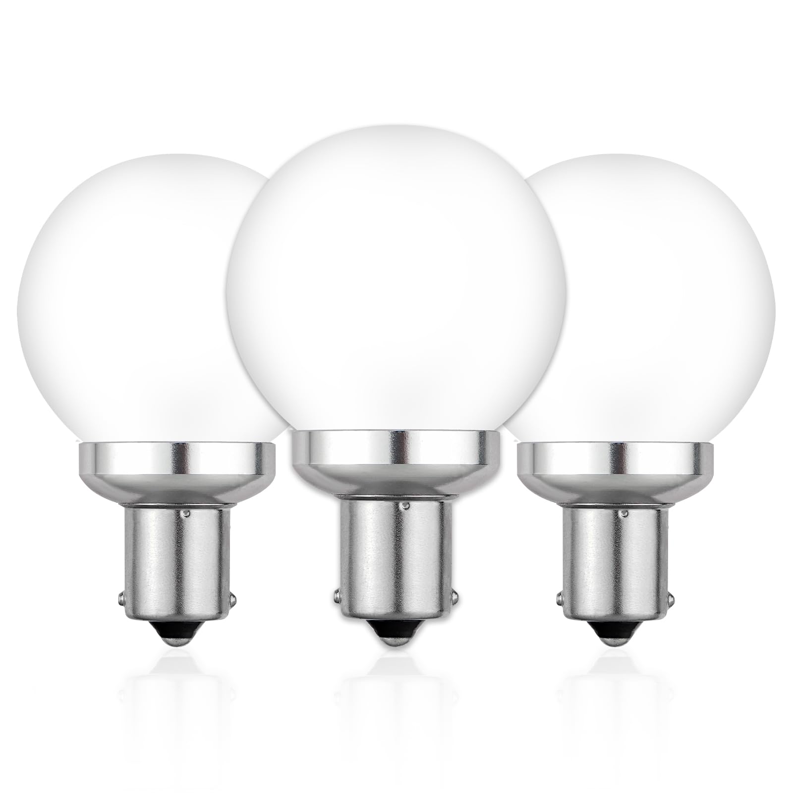Cheopha 1141 1156 20-99 12V LED RV Vanity Light Bulbs 2W Cool White 3-Pack | BA1