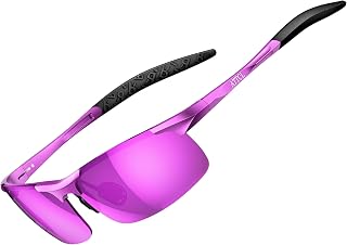 ATTCL Men's Polarised Sports Sunglasses UV400 Lightweight Wrap-Around AL-MG