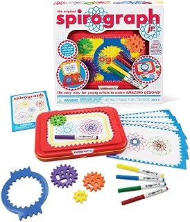 Spirograph Junior Set with Jumbo Pieces for Easy Creative Drawing | Kid‑Friendly Tools, Simple Spiral Designs, Encourages Creativity