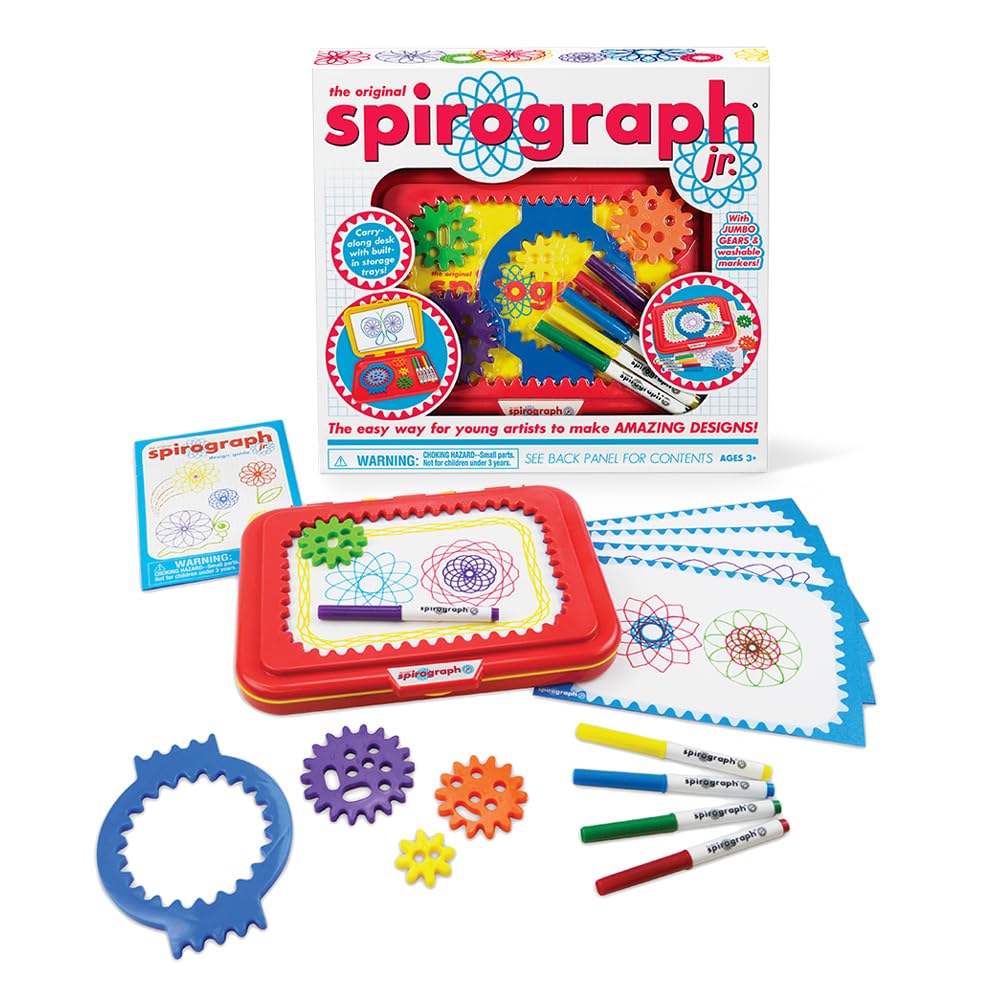 Spirograph Junior Set with Jumbo Pieces for Easy Creative Drawing | Kid‑Friendly