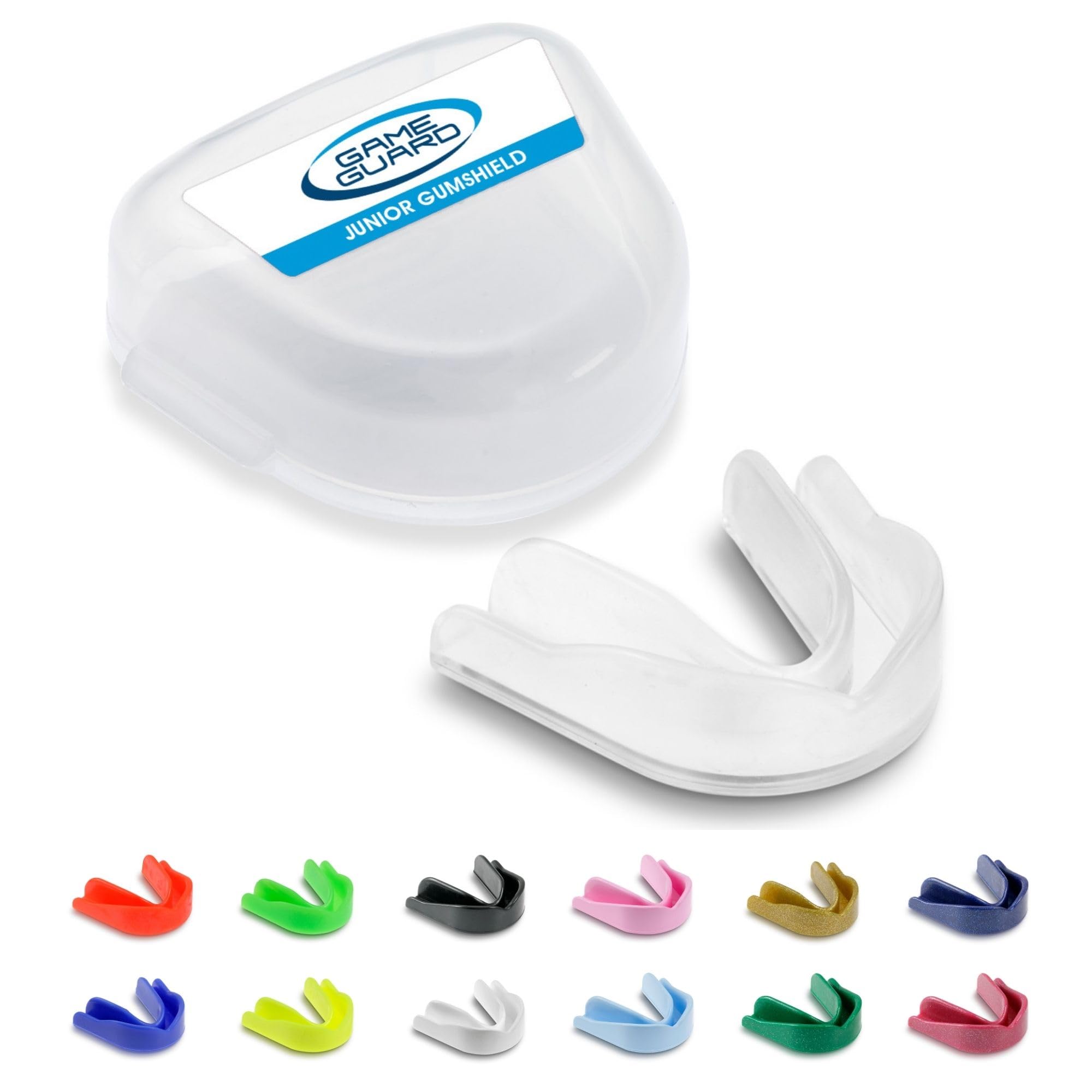 GAME GUARD Sports Mouthguard – Easy Fit Boil & Bite Gum Shield for Kids/Junior (