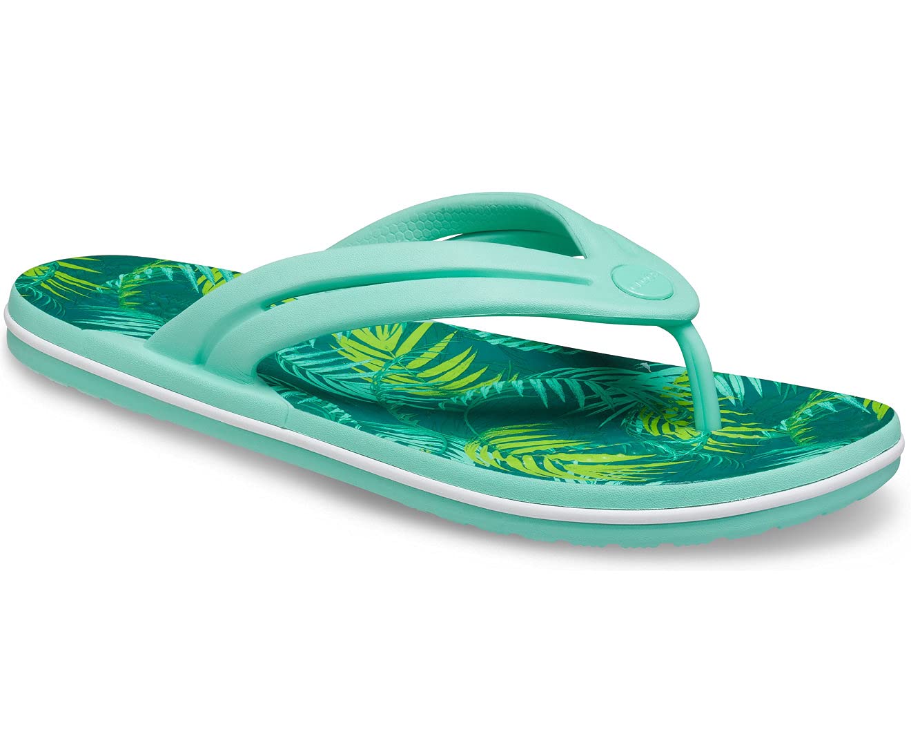 Crocs Crocband Flip Women, Flip Flops Women, Palmo Tropicale, 41/42 EU