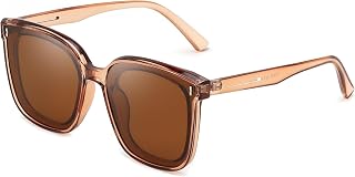 FEISEDY Women Oversized Vintage Polarized Sunglasses Square Cute Trendy Classic Simple Men B2758