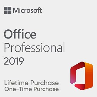 Microsoft Office 2019 Professional Plus | One-Time Lifetime purchase for 1 PC | Word, Excel, PowerPoint | Online Activation