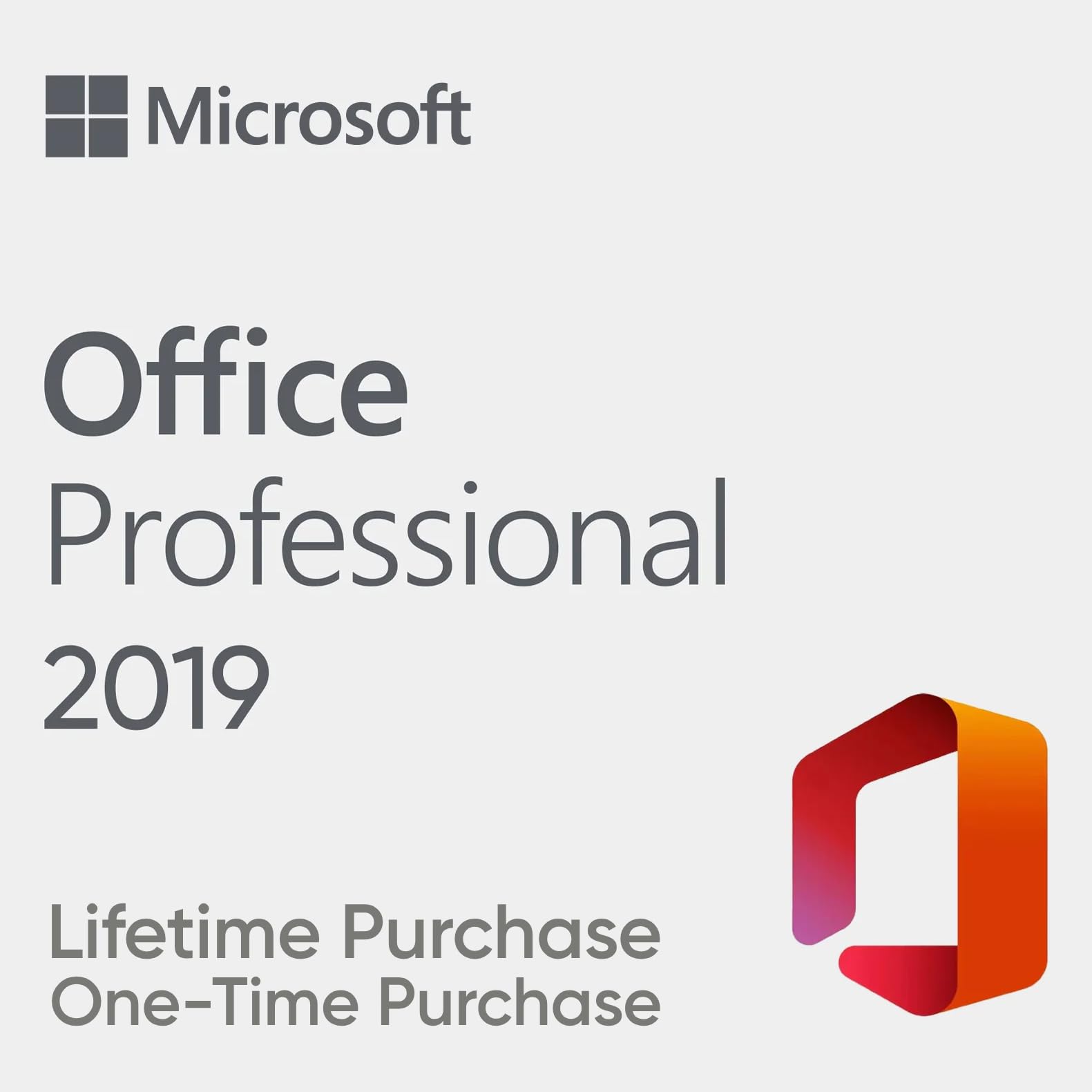 Microsoft Office 2019 Professional Plus | One-Time Lifetime purchase for 1 PC | 