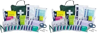Lewis-Plast Premium First Aid Kit for Home Car Holiday and Workplace - Includes Bandages, Eye Pods, Ice Packs and Essentials for Everyday Situations, 90 Count (Pack of 2)