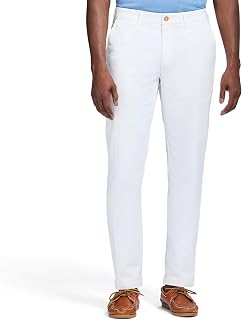 Izod Men's Performance Stretch Straight Fit Flat Front Chino Pant