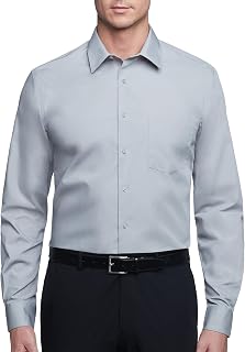 Van Heusen Poplin Regular Fit Solid Point Collar Dress Shirt Elegant Men's Shirt