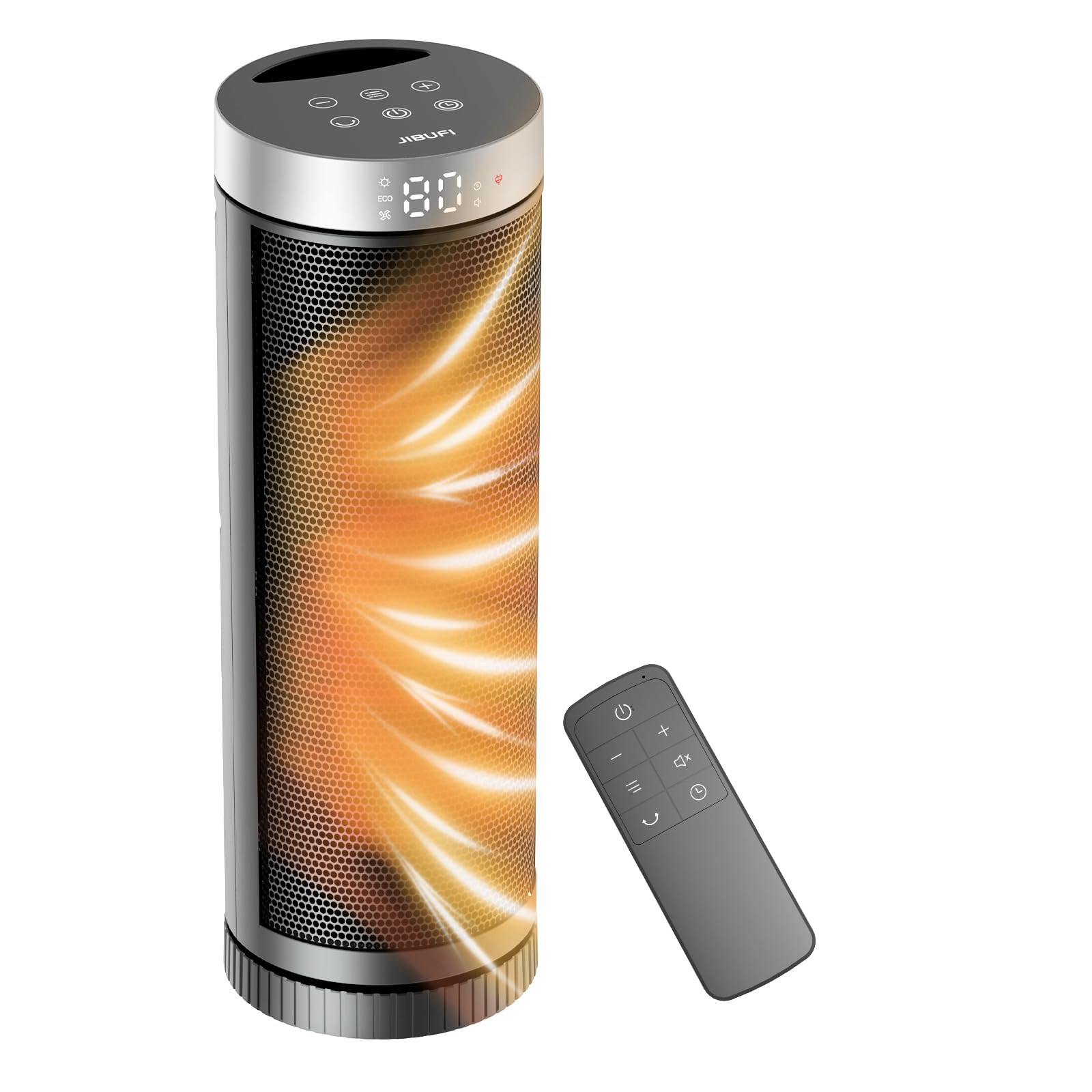 JIBUFI 17 Inches Space Heaters for Indoor Use, 1500W Electric Heaters | 70° Osci