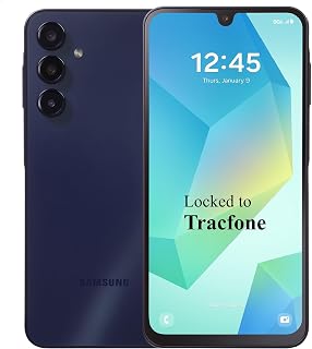 Tracfone Samsung Galaxy A16 5G, 128GB, 50MP Camera (Locked to | Prepaid Smartphone - 6.5" FHD+ Super AMOLED 90Hz Display, Long-Lasting Battery, Black
