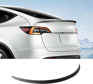 BASENOR Spoiler for Tesla Model Y Rear Spoiler Wing ABS Material OEM | Rear Trunk Lip Model Y Accessories Matte Black Proprietary Design Custom Fit 2020-2024 Model Y