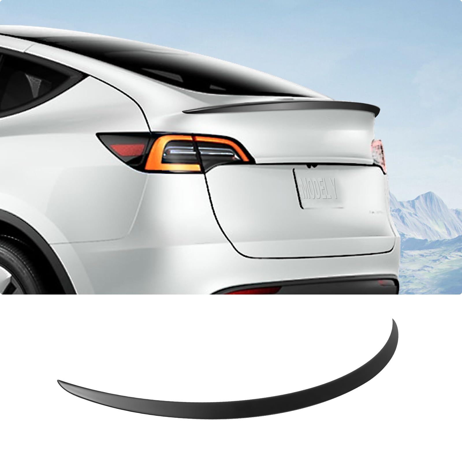 BASENOR Spoiler for Tesla Model Y Rear Spoiler Wing ABS Material OEM | Rear Trun