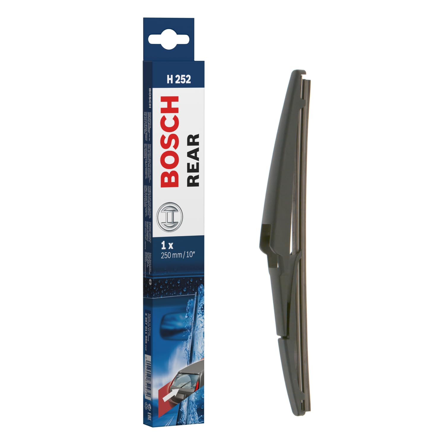 Bosch Rear Wiper H 252-1 Replacement Blade for Rear Window - 250 mm | Excellent 