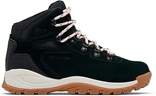 Columbia Newton Ridge Plus Waterproof Amped, Mid Waist Waterproof Trekking and Hiking Boots, Black Blush Rose, 41.5 EU