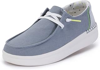 Hey Dude Girls Wendy Youth MOC Toe Shoes, Chambray Abyss Blue