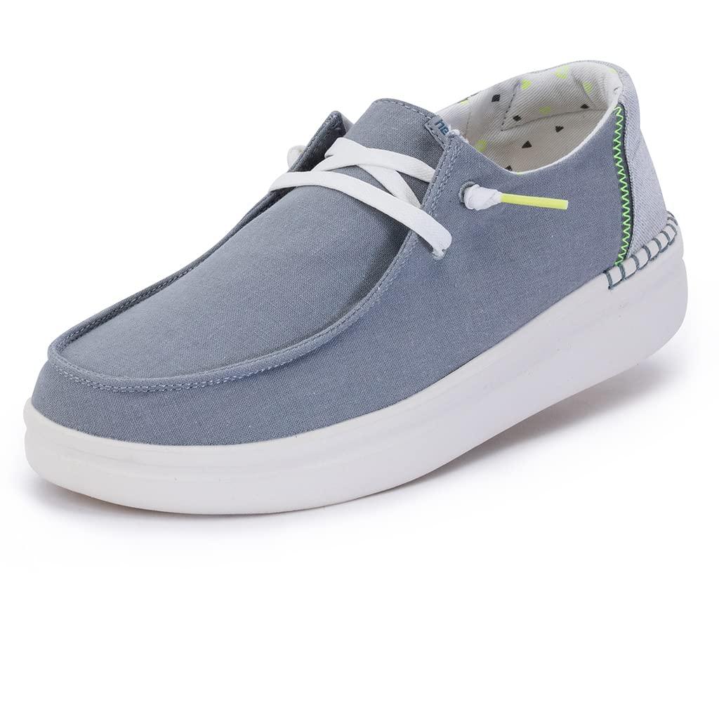 Hey Dude Girls Wendy Youth MOC Toe Shoes, Chambray Abyss Blue