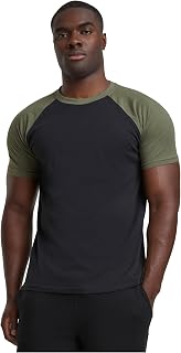Urban Classics Men's Baseball T-Shirt, Contrast Shortsleeves T-Shirt, Sports Shirt, Crew Neck, 100% Jersey Cotton Available, Sizes: S-5XL