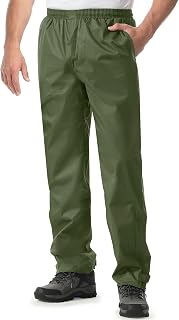 iCreek Men's Rain Pants Waterproof Breathable Lightweight Rain Over Pants