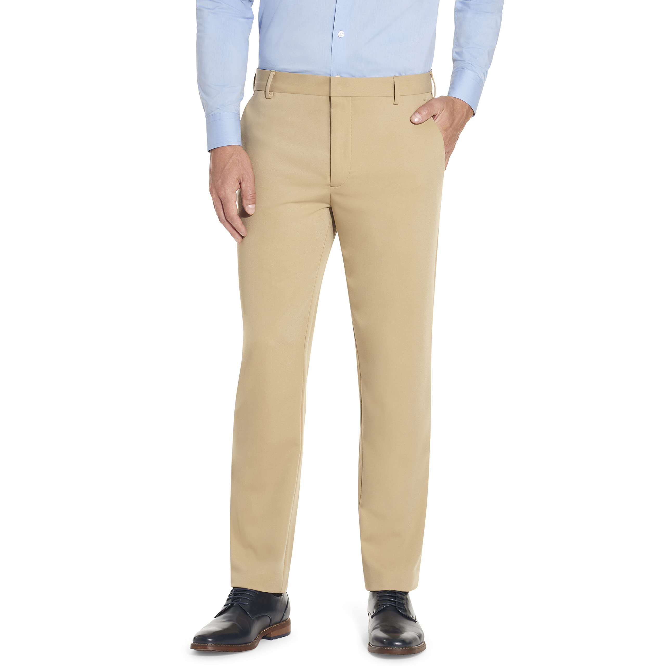 Van Heusen Men's Wrinkle Free Stretch Flat Front Dress Pant