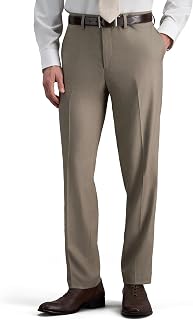 J.M. Haggar Men's PLN Check Glen Plaid Pant Casual Pants