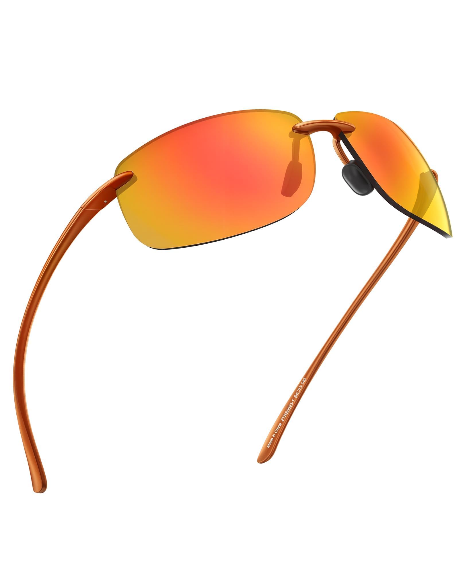 Jim Halo Sport Sunglasses for Men Women TR90 Rimless Unbreakable Frame Running F