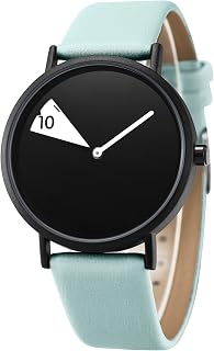 SHENGKE Women Minimalist Watch Ultra Thin Leather Band Fashion Creative Waterproof Watch